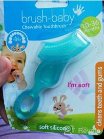 img 12 attached to Зубная щетка Brush Baby жевательная Chewable Toothbrush BRB001 10-36 месяцев, прозрачный