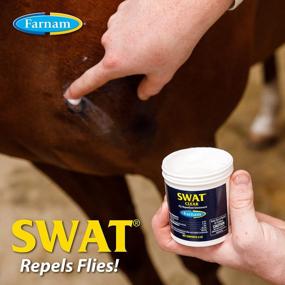 img 2 attached to Farnam SWAT CLEAR Horse Fly Control: защитите лошадей, пони и собак от мух - банка 7 унций