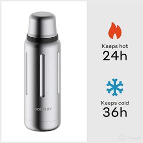 img 2 attached to Bobber 16oz Vacuum Insulated Thermo Flask Bottle - Keeps 🧊 Drinks Hot for 24 Hours and Cold for 36 Hours (Matte)