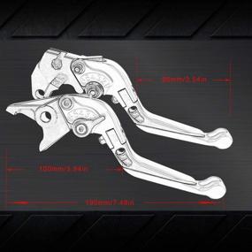 img 3 attached to 🔧 Adjustable Folding Extendable Brake Clutch Levers for SUZUKI GSX-R 600/750 1996-2003,GSX-R 1000 2001-2004