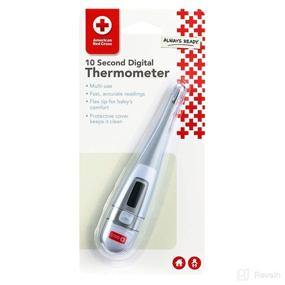 img 1 attached to American Red Cross 10 Second Digital 🌡️ Thermometer: Versatile and Reliable Multi-Use Thermometer with Protective Cover