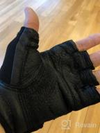 img 1 attached to StretchBack Mesh And Leather Palm Weightlifting Gloves With Harbinger Power For Non-Wristwrap Workout review by Abdullah Huan