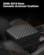 🚘 issyauto center console cover for 2009-2018 ram, armrest cover cushion in customized leather, armrest protector pad for console логотип