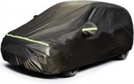 favoto 5-layer hatchback car cover: universal fit 157-171 inches with driver side door zipper for ultimate sun, rain, wind, dust, snow, and scratch protection logo