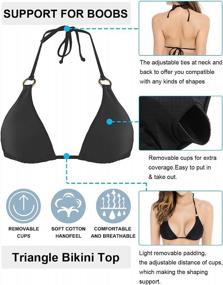 img 3 attached to 👙 Stylish and Comfortable RELLECIGA Women's Triangle Bikini: A Must-Have Swimwear for Fashionable Women