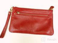img 1 attached to Women'S Leather Wristlet Clutch Wallet Purses Small Envelope Crossbody Bags review by Terri Garcia