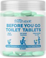 🚽 freshexit toilet tablets: effortless toilet odor elimination with clean bowl and citrus freshness – a superior substitute for poop spray – 60ct logo