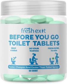 img 4 attached to 🚽 FreshExit Toilet Tablets: Effortless Toilet Odor Elimination with Clean Bowl and Citrus Freshness – A Superior Substitute for Poop Spray – 60ct