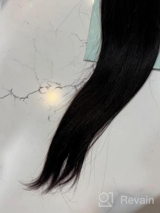 img 1 attached to Yaki Straight Tape In Hair Extensions Human Hair 40 PCS Light Yaki Tape In Hair Extensions Human Hair Black Women 100% Human Hair Double Sided Seamless PU Tape In Hair Extensions 18 Inch review by Meron Thompson