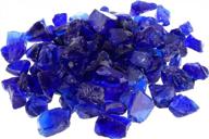 10 pounds cobalt blue recycled fire glass for natural or propane fire pit, gas log sets - mr. fireglass logo