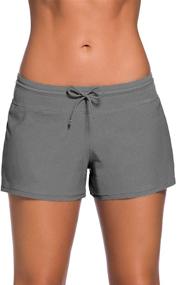 img 4 attached to Happy Sailed Boardshorts Tankini Bottoms Women's Clothing ~ Swimsuits & Cover Ups