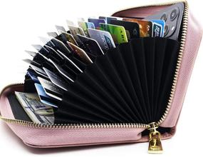 img 3 attached to ANDOILT Genuine Leather Blocking Capacity Women's Handbags & Wallets ~ Wallets