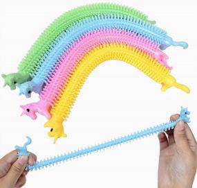 img 2 attached to 🦄 Unicorn Stretchy String Fidget Toys - 12 PC Set for Sensory Stress Relief, Autism & Anxiety Relief, Promotes Focus and Calming for Boys, Girls, and Teenagers