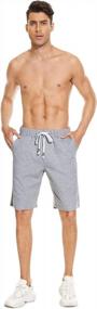 img 2 attached to Janmid Men'S Casual Shorts Elastic Jogger Gym Active Pocket Shorts