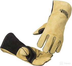 img 4 attached to Lincoln Electric Heavy Duty MIG/Stick Welding Gloves: Heat Resistant & Durable - Medium, K4082-M