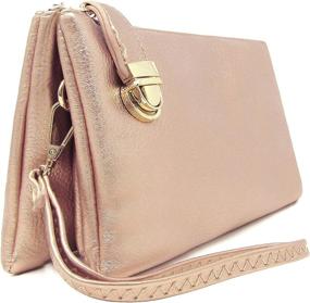 img 3 attached to Solene WU020B Rose Gold Women's Handbags & Wallets via Crossbody Bags