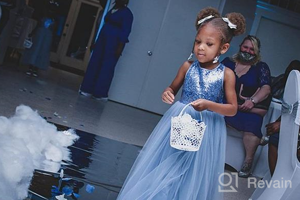 img 1 附加到 Ekidsbridal Crossed Toddler Dresses Pageant Girls' Clothing 评论由 Maria Coleman