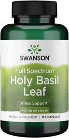 img 4 attached to Swanson Holy Basil Leaf (Tulsi) Капсулы 800 мг - естественный способ борьбы со стрессом и повышения эмоционального благополучия - с потенциальными преимуществами для уровня глюкозы в крови - 120 капсул на бутылку