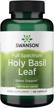 swanson holy basil leaf (tulsi) 800mg capsules - a natural way to combat stress and promote emotional well-being - with potential benefits for blood glucose levels - 120 capsules per bottle logo