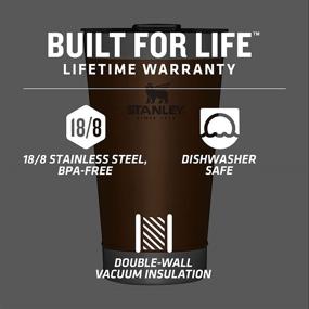 img 1 attached to 🍺 Stanley Classic Stay Chill Vacuum Insulated Pint Glass: 16oz Stainless Steel Beer Mug with Lid and Built-in Bottle Opener