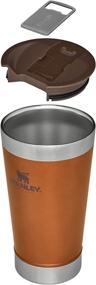 img 3 attached to 🍺 Stanley Classic Stay Chill Vacuum Insulated Pint Glass: 16oz Stainless Steel Beer Mug with Lid and Built-in Bottle Opener