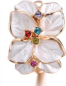 img 1 attached to Elevate Your Style With Yoursfs Elegant Crystal Bouquet Ring - A Stunning Floral Statement Ring For Women