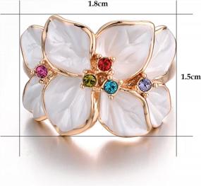 img 3 attached to Elevate Your Style With Yoursfs Elegant Crystal Bouquet Ring - A Stunning Floral Statement Ring For Women