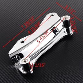 img 2 attached to 🔧 Chrome 4 Point Docking Hardware Kit for Harley Davidson Touring Street Glide Road King Electra Glide, Years 2014-2021