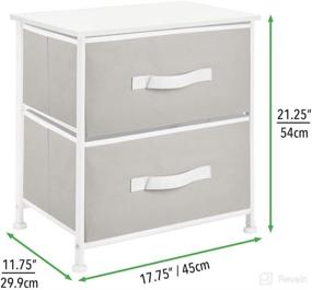 img 1 attached to MDesign Night Stand Table Storage Storage & Organization , Racks, Shelves & Drawers