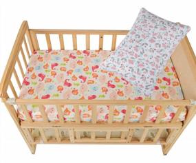 img 2 attached to Knlpruhk'S 100% Cotton Pink Floral Toddler Pillowcase Set - Includes 2 Zippered Covers, Fits 14X19 And 13X18 Pillows For Girls!
