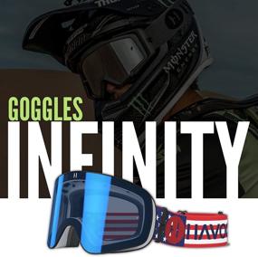 img 3 attached to Magnetic Frameless Goggles by Havoc Racing - Ideal for Motocross, Dirt Biking, Snowboarding, ATV, & UTV - UV Blocking and Anti-Fog Features