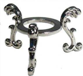 img 1 attached to Silver-Plated Flowering Crystal Ball Stand - Small Size For 2" (50-60Mm) Diameter Balls | Amlong Crystal