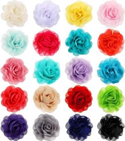 img 4 attached to 🌸 Leinuosen 20 Pieces Dog Collar Flowers Pet Bow Tie Flower Collars for Puppy Collar Grooming Accessories (8 cm, Pack of 20)