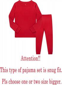 img 3 attached to KikizYe Long Sleeve Pajamas For Little Boys - Kids Jammies & Child PJs!