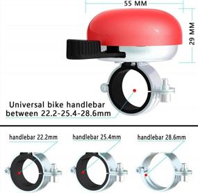 img 2 attached to Loud Bike Bell For Beach Cruiser & Mountain Bikes - Greallthy Classic Bicycle Ring Bell