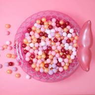 gogoso розовые шарики для ямы с шариками - упаковка из 100 шариков шарики розового цвета, не содержат бисфенола а пластиковые шарики игрушки устойчивые к раздавливанию океанские шарики не содержат фталатов для девочек малышей в помещении на улице - жемчужно-розовые цвета логотип