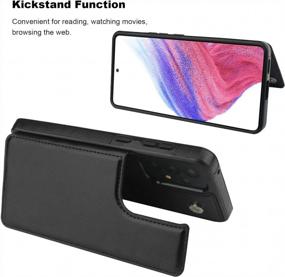 img 1 attached to Protect Your Samsung Galaxy A53 With Onetop'S Durable Wallet Case - Card Holder, Kickstand, And Shockproof Cover - 5G 6.5 Inch (Black)