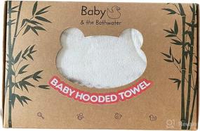 img 3 attached to 👘 Premium Soft Hooded Bamboo Towel Set - Includes Organic Washcloth, Washing Bag, and Rubber Duckie - 500 GSM