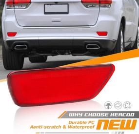 img 3 attached to HERCOO Rear Bumper Reflector Light Lamp: Jeep Grand Cherokee, Patriot & Dodge Journey Compatible Reflector Pack (2012-2020)