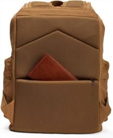 img 3 attached to Винтажный холщовый рюкзак для мужчин: рюкзак для ноутбука XINCADA с вместимостью 15,6 дюйма, идеально подходящий для школы и путешествий