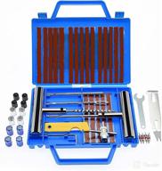 🔧 tilibote 46pcs universal tire repair kit for car, motorcycle, truck, tractor, trailer, rv, atv - heavy duty tire plug toolset to easily fix punctures and flat tires logo