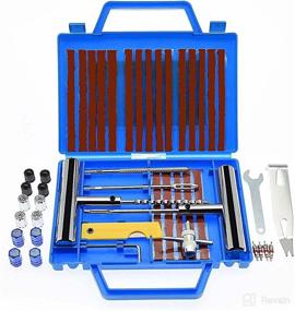 img 4 attached to 🔧 TILIBOTE 46pcs Universal Tire Repair Kit for Car, Motorcycle, Truck, Tractor, Trailer, RV, ATV - Heavy Duty Tire Plug Toolset to Easily Fix Punctures and Flat Tires