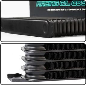 img 1 attached to 15 Row 10An Universal Engine Transmission Oil Cooler Kit With 7" Fixed Black Cooling Fan