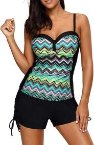 img 4 attached to EVALESS Printed Tankini Swimsuit X Large Women's Clothing : Swimsuits & Cover Ups