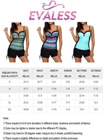 img 1 attached to EVALESS Printed Tankini Swimsuit X Large Women's Clothing : Swimsuits & Cover Ups