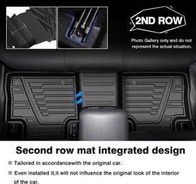 img 1 attached to TGBROS Volkswagen All Weather Non Slip Odourless Interior Accessories , Floor Mats & Cargo Liners