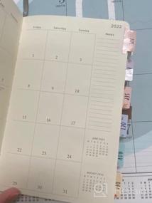 img 6 attached to DiverseBee Laminated Planner Monthly Tabs, 24 Peel And Stick Tabs For Notebooks (12 Month Tabs And 12 Blank Tabs), Calendar Monthly Tab Stickers For Planners, Monthly Dividers (Assorted)