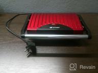 img 2 attached to Sandwich maker Kitfort KT-1609 Panini Maker, red review by Agata Tkaczyk ᠌
