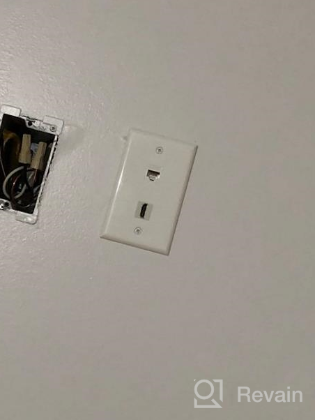 img 1 attached to Streamline Your Connections: 2 HDMI And Ethernet Wall Plate With CAT6 Port In White review by Joshua Huan