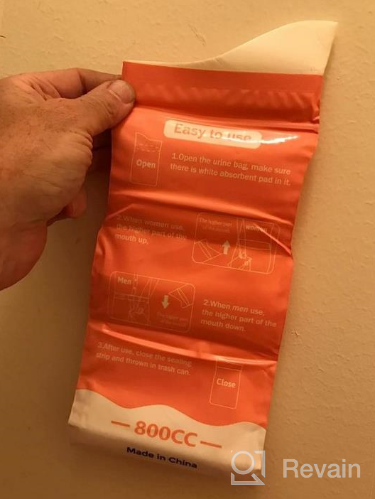 img 1 attached to Portable Disposable Urinal Bag - 12/24 Pack 800ML Emergency Unisex Pee Bag For Camping, Travel, Traffic Jams, Hiking, Pregnant And Patients - DIBBATU Vomit Bag Available review by Jesse Jewett